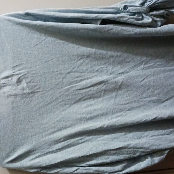 Express long sleeve t-shirt. Large. Blue. - Picture 3 of 3